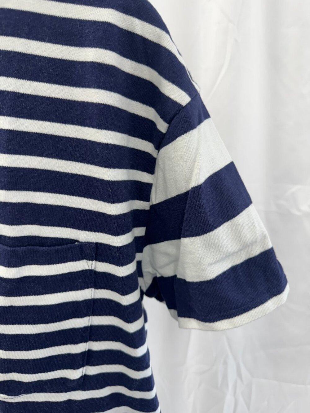Gap Navy White Stripe T-Shirt Sheath Dress Nautical Coastal Sz XL - Picture 4 of 10